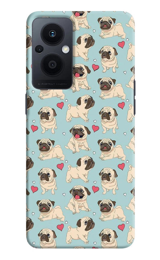 Pug Dog Oppo F21 Pro 5G Hard Case Back Cover by Casekaro