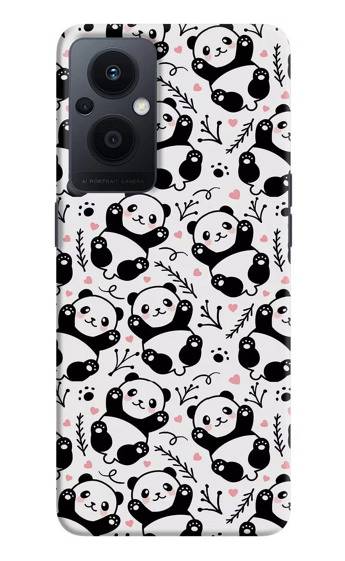 Cute Panda Oppo F21 Pro 5G Hard Case Back Cover by Casekaro