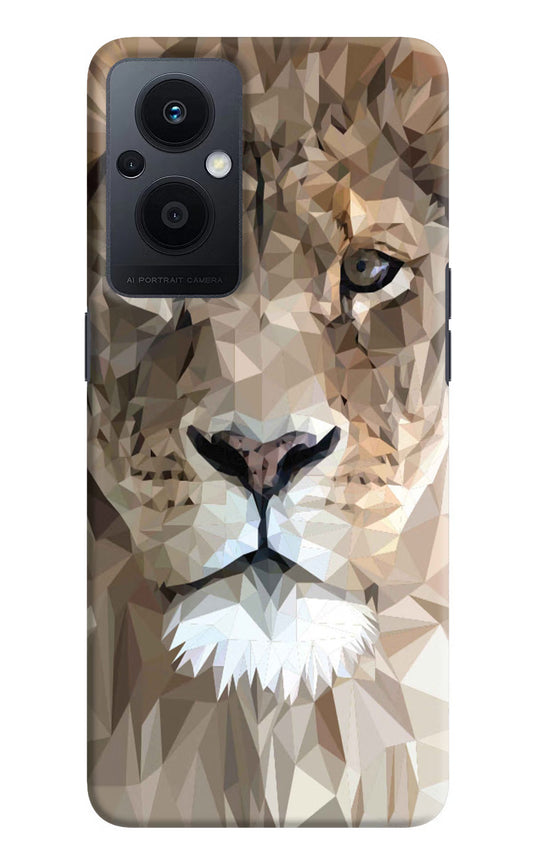Lion Art Oppo F21 Pro 5G Hard Case Back Cover by Casekaro