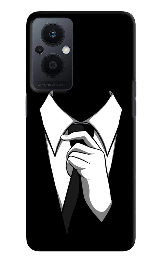 Black Tie Oppo F21 Pro 5G Hard Case Back Cover by Casekaro
