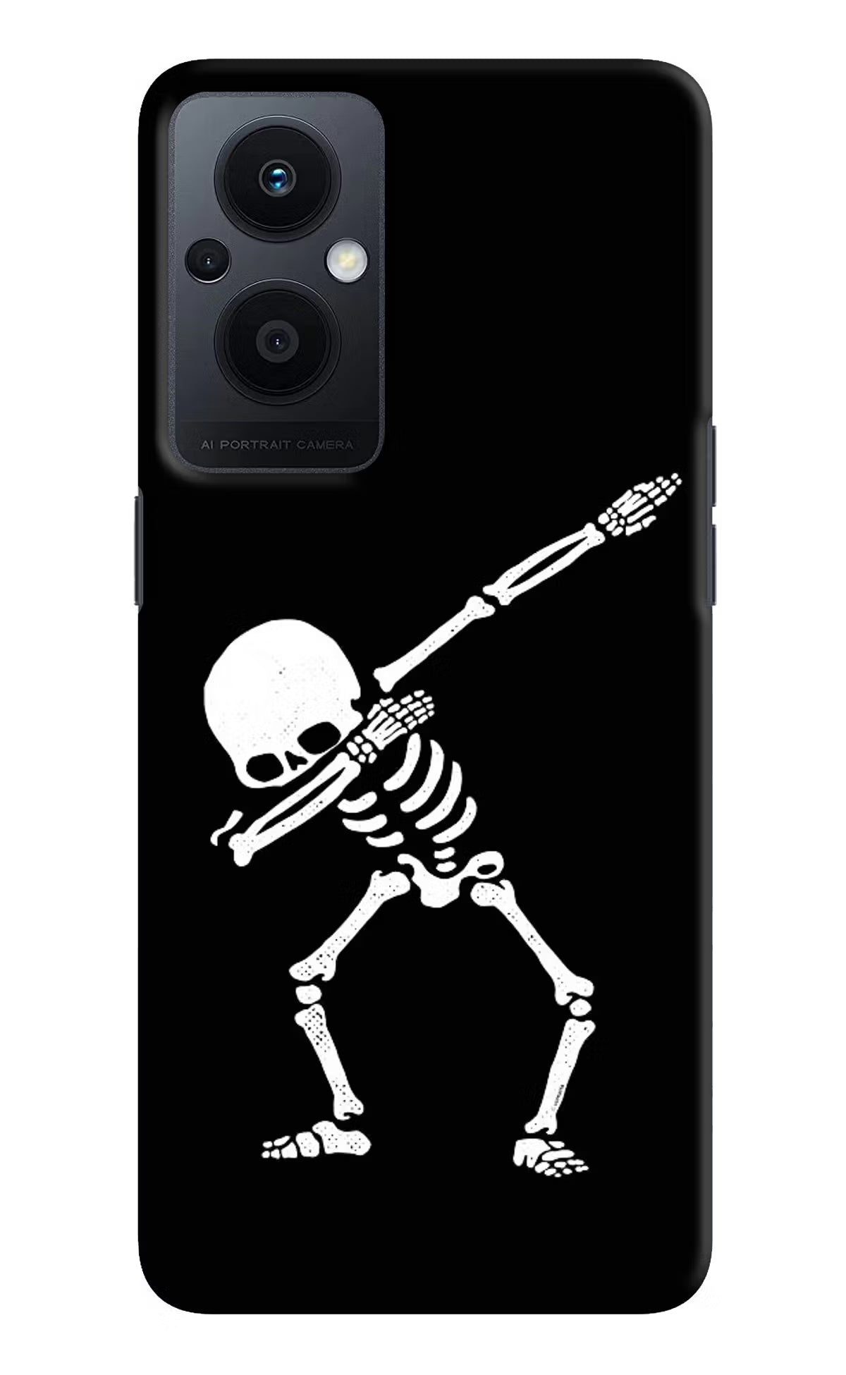 Dabbing Skeleton Art Oppo F21 Pro 5G Hard Case Back Cover by Casekaro