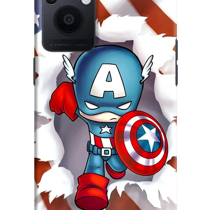 Captain America Oppo F21 Pro 5G Hard Case Back Cover by Casekaro