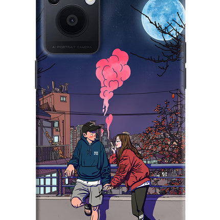 Chilling Couple Oppo F21 Pro 5G Hard Case Back Cover by Casekaro