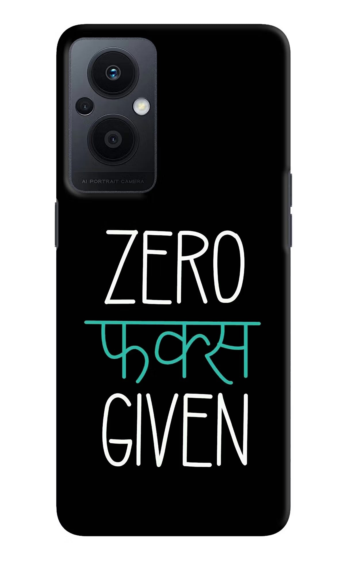 Zero Fucks Given Oppo F21 Pro 5G Hard Case Back Cover by Casekaro