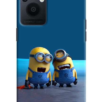 Minion Laughing Oppo F21 Pro 5G Hard Case Back Cover by Casekaro
