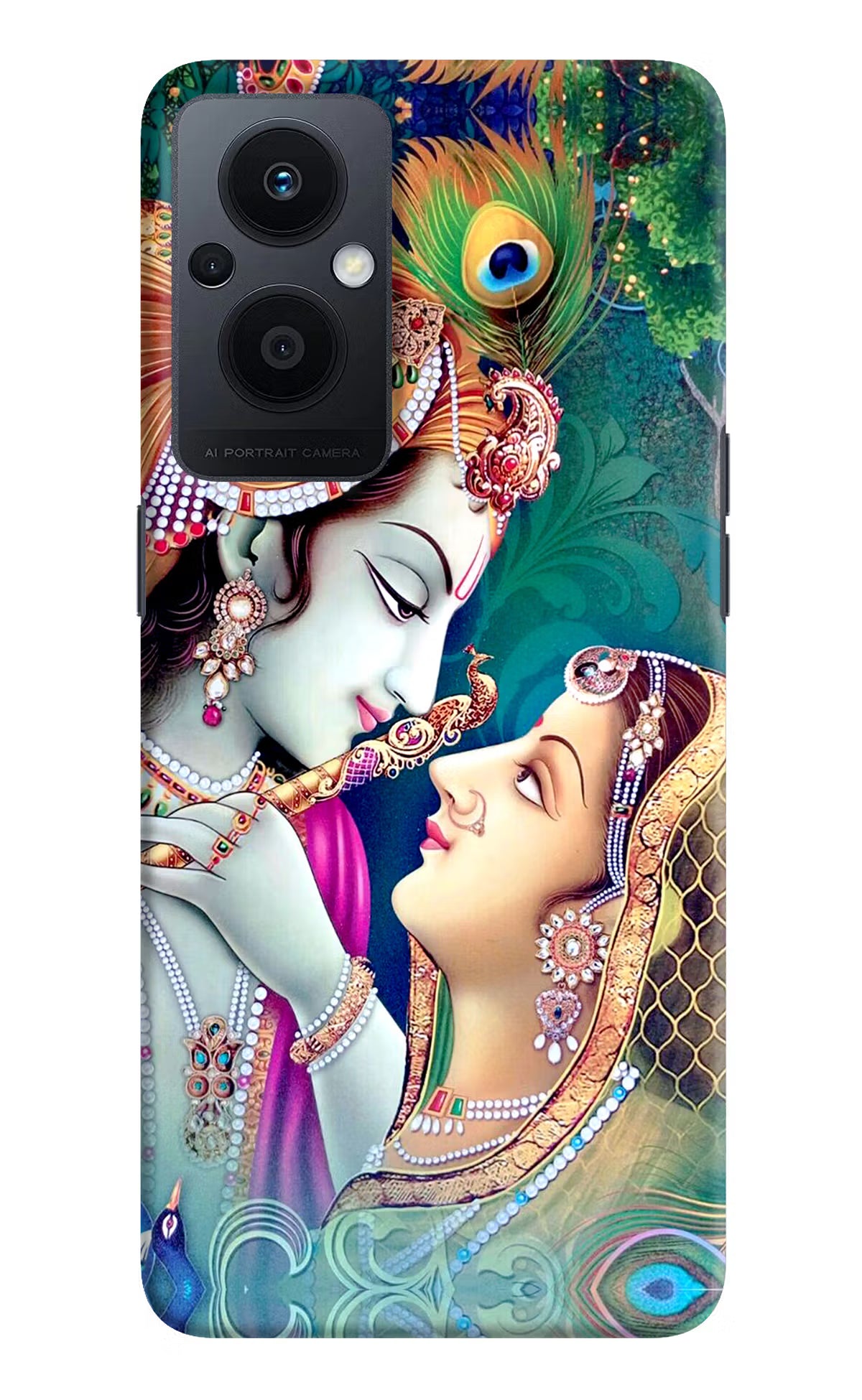 Lord Radha Krishna Oppo F21 Pro 5G Hard Case Back Cover by Casekaro