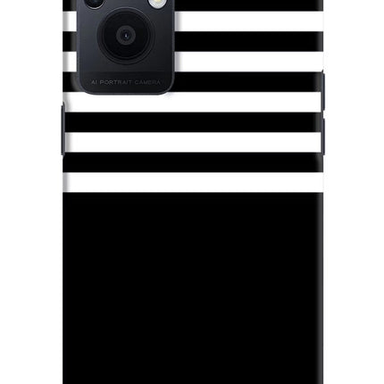 Black and White Print Oppo F21 Pro 5G Hard Case Back Cover by Casekaro