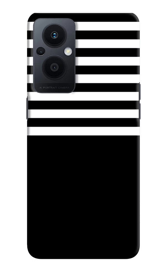 Black and White Print Oppo F21 Pro 5G Hard Case Back Cover by Casekaro
