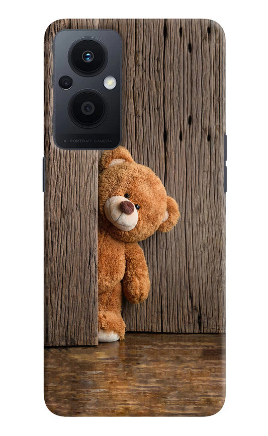 Teddy Wooden Oppo F21 Pro 5G Hard Case Back Cover by Casekaro