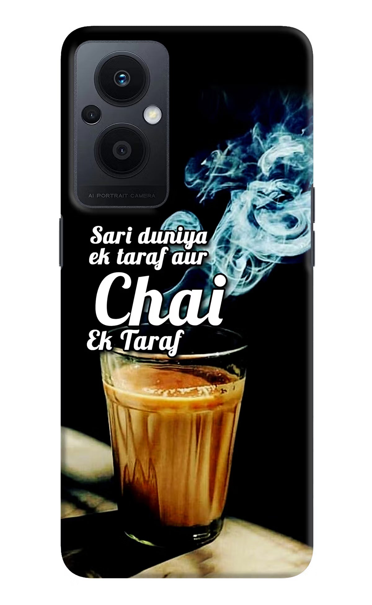 Chai Ek Taraf Quote Oppo F21 Pro 5G Hard Case Back Cover by Casekaro