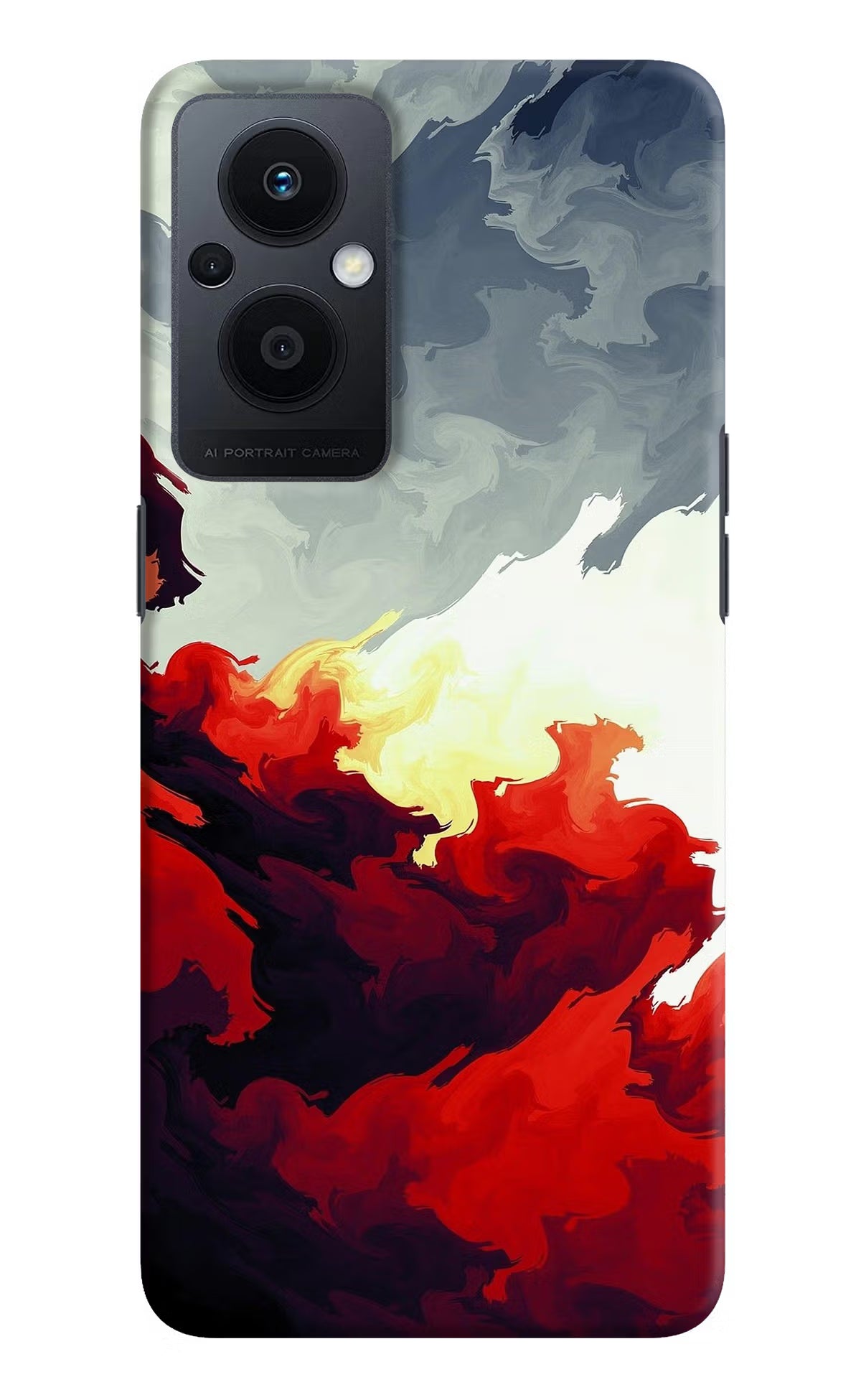 Fire Cloud Oppo F21 Pro 5G Hard Case Back Cover by Casekaro
