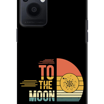 To the Moon Oppo F21 Pro 5G Hard Case Back Cover by Casekaro