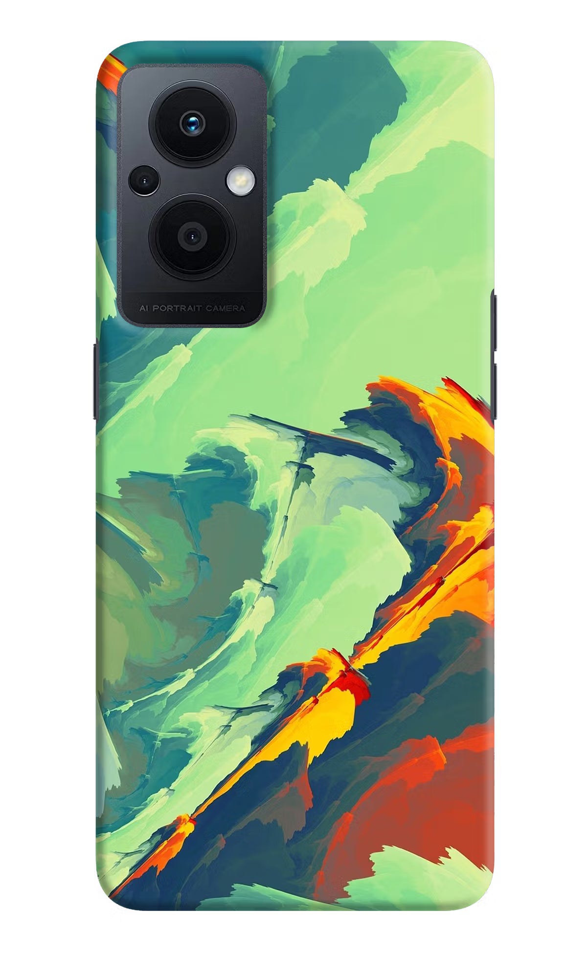 Paint Art Oppo F21 Pro 5G Hard Case Back Cover by Casekaro