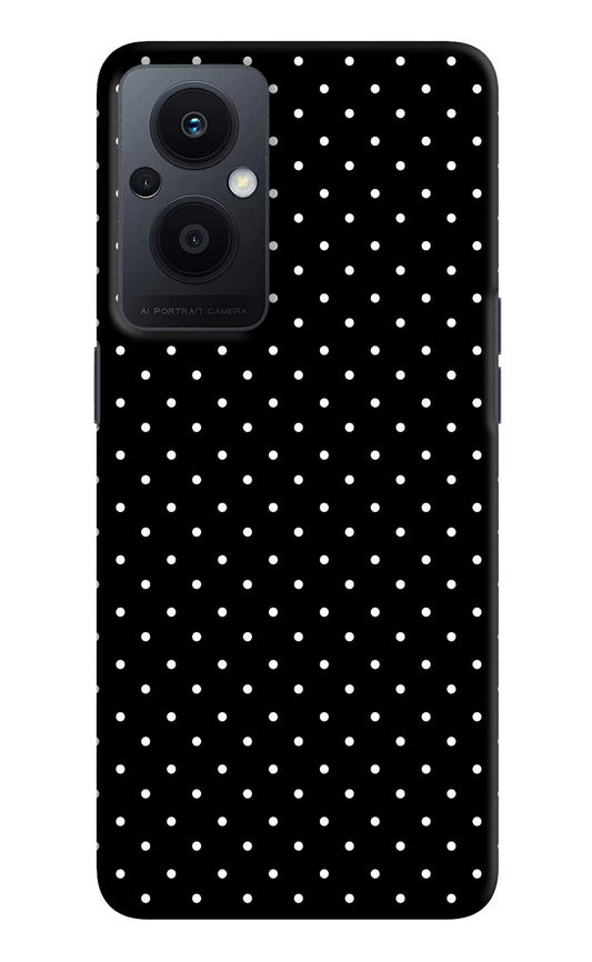White Dots Oppo F21 Pro 5G Hard Case Back Cover by Casekaro