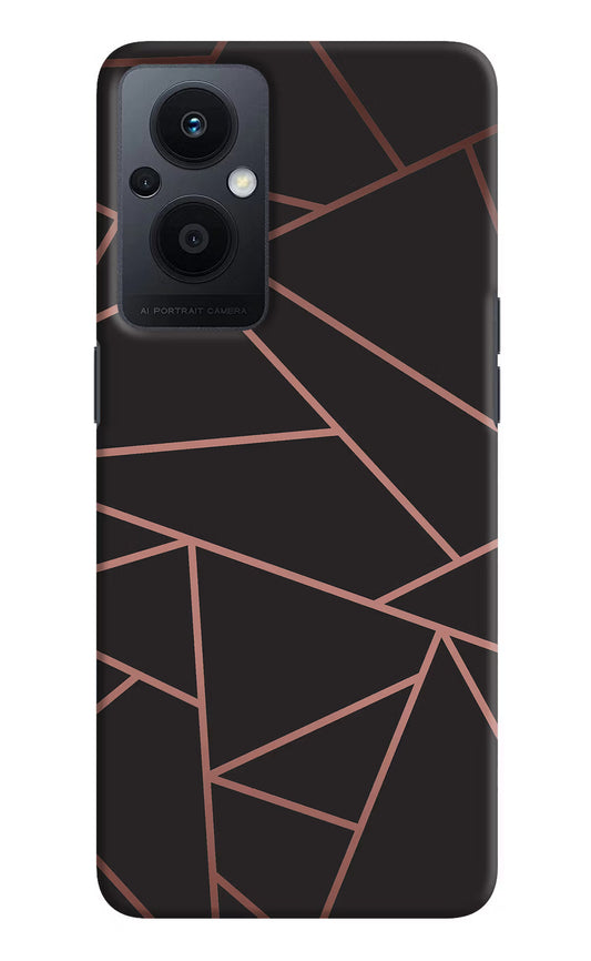 Geometric Pattern Oppo F21 Pro 5G Hard Case Back Cover by Casekaro