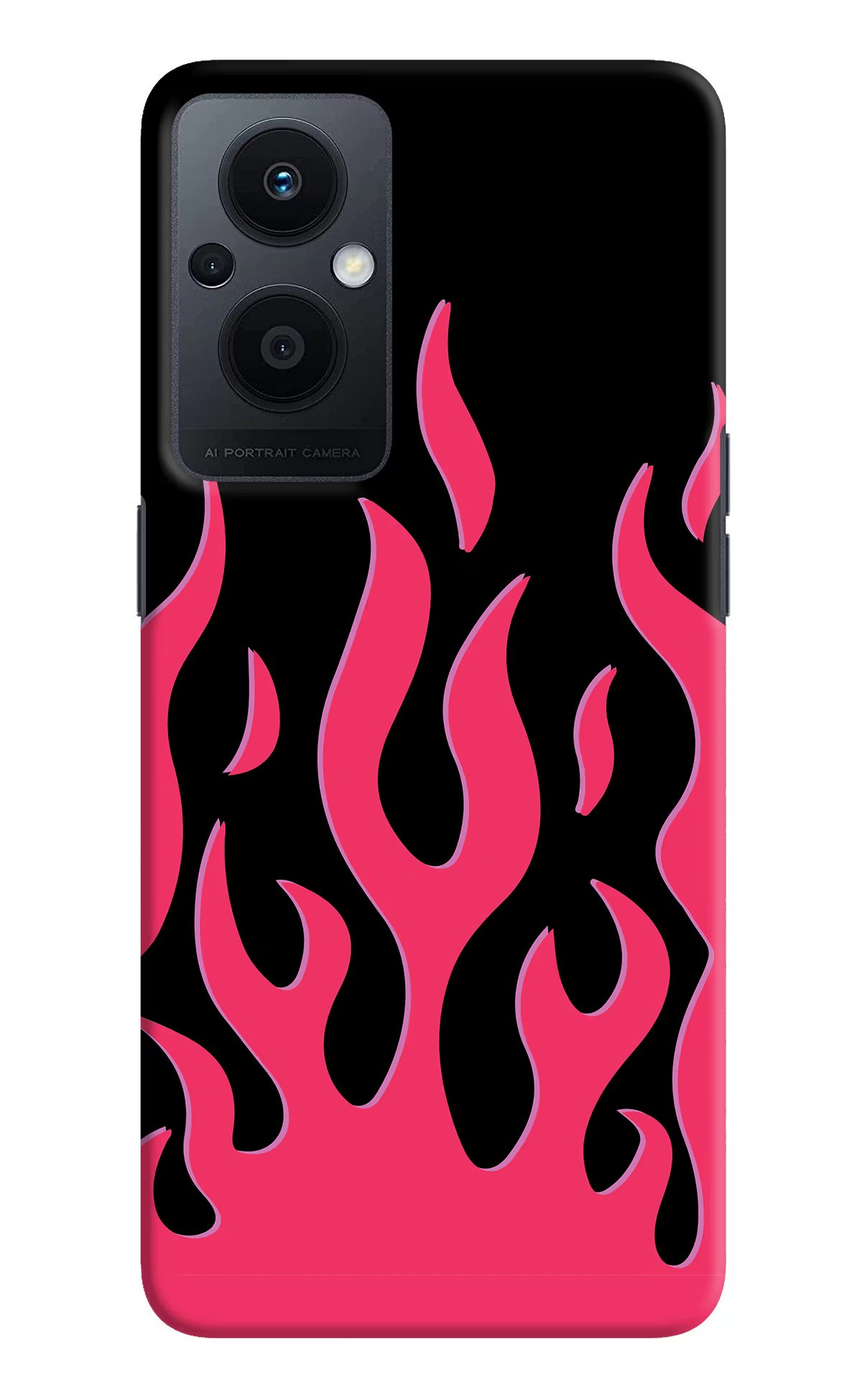 Fire Flames Oppo F21 Pro 5G Hard Case Back Cover by Casekaro