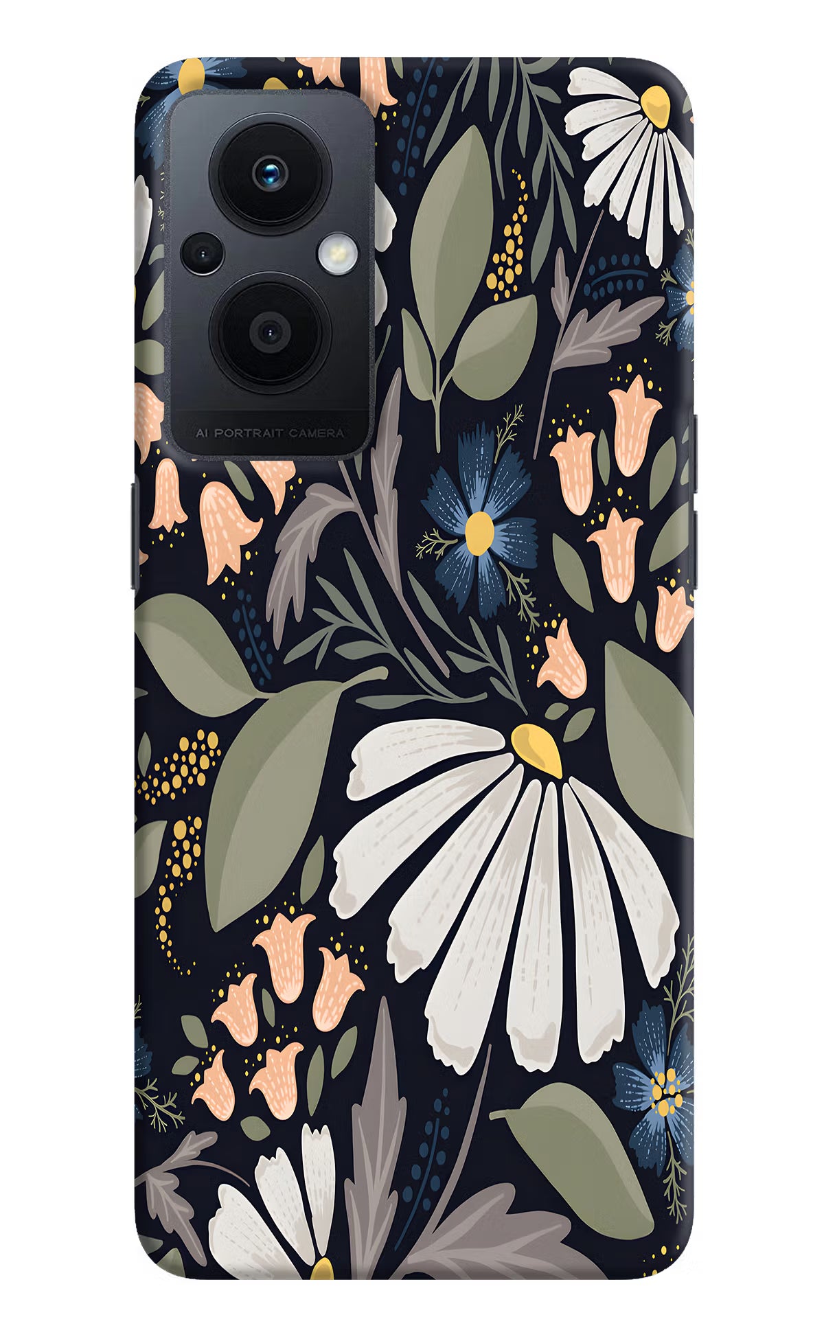 Flowers Art Oppo F21 Pro 5G Hard Case Back Cover by Casekaro
