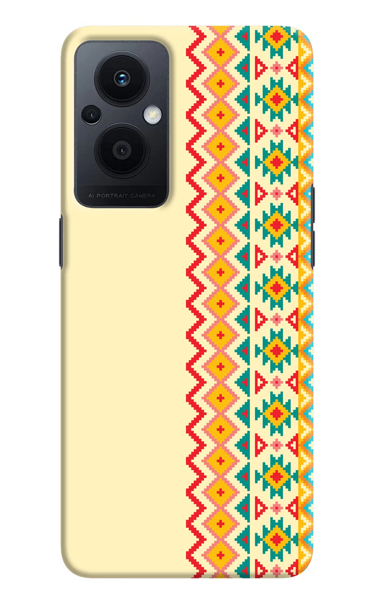 Ethnic Seamless Oppo F21 Pro 5G Hard Case Back Cover by Casekaro