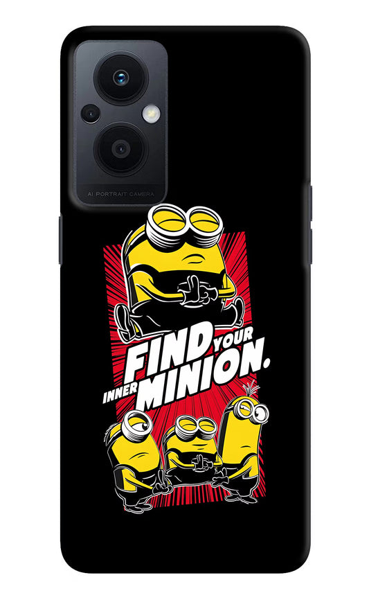 Find your inner Minion Oppo F21 Pro 5G Hard Case Back Cover by Casekaro