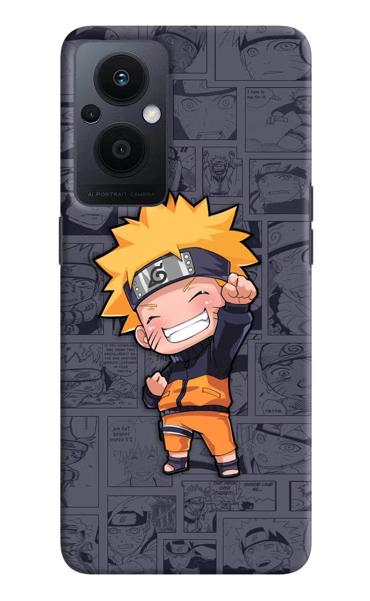 Chota Naruto Oppo F21 Pro 5G Hard Case Back Cover by Casekaro