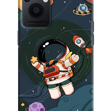 Cartoon Astronaut Oppo F21 Pro 5G Hard Case Back Cover by Casekaro