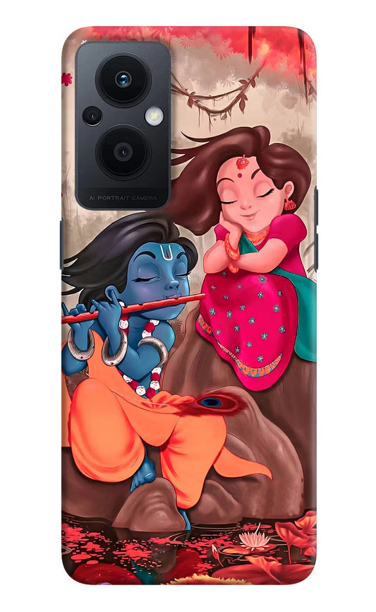 Radhe Krishna Oppo F21 Pro 5G Hard Case Back Cover by Casekaro