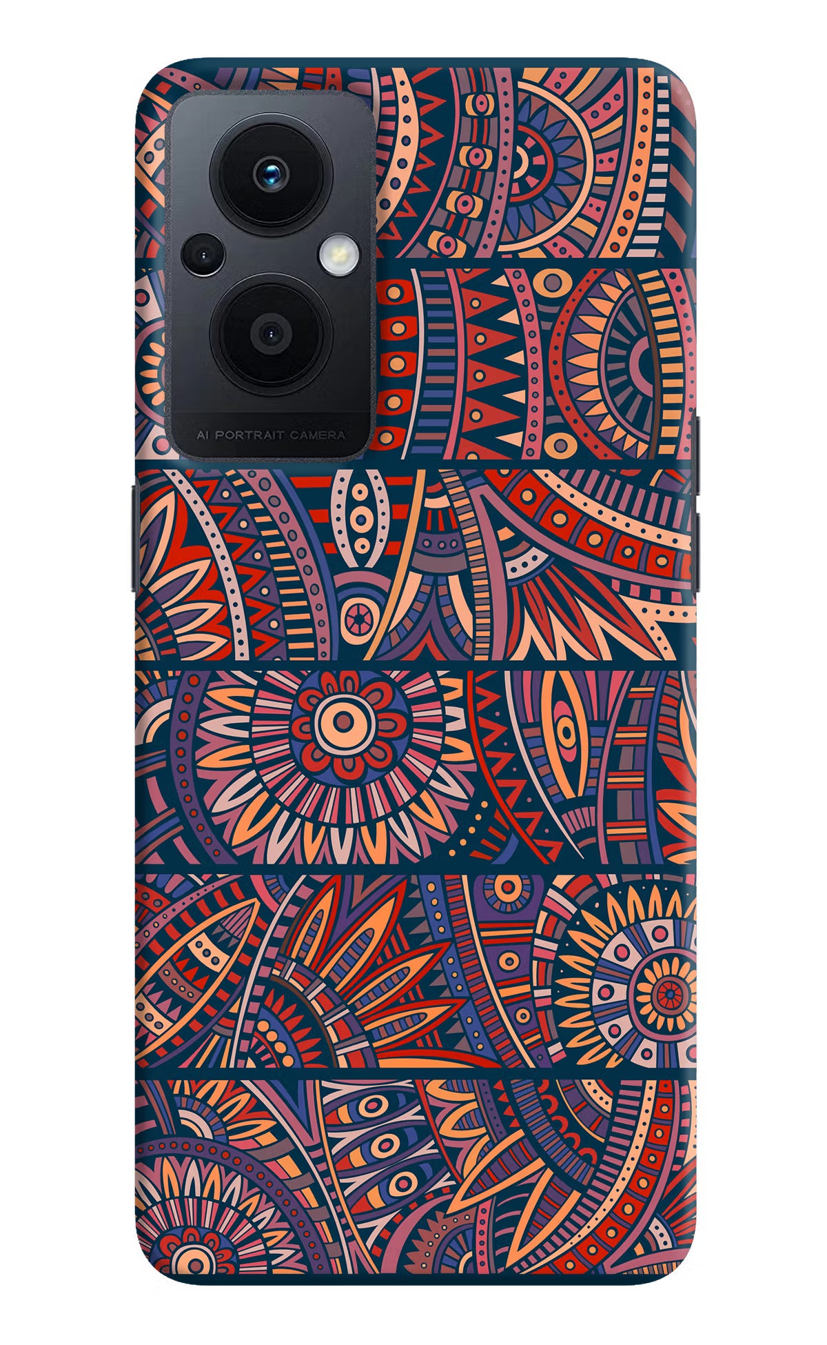 African Culture Design Oppo F21 Pro 5G Hard Case Back Cover by Casekaro