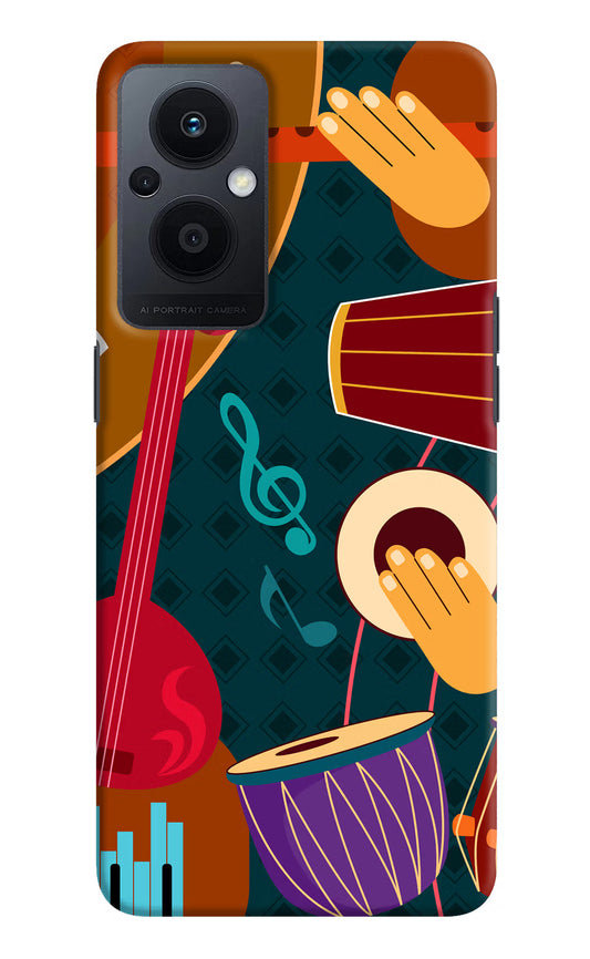 Music Instrument Oppo F21 Pro 5G Hard Case Back Cover by Casekaro