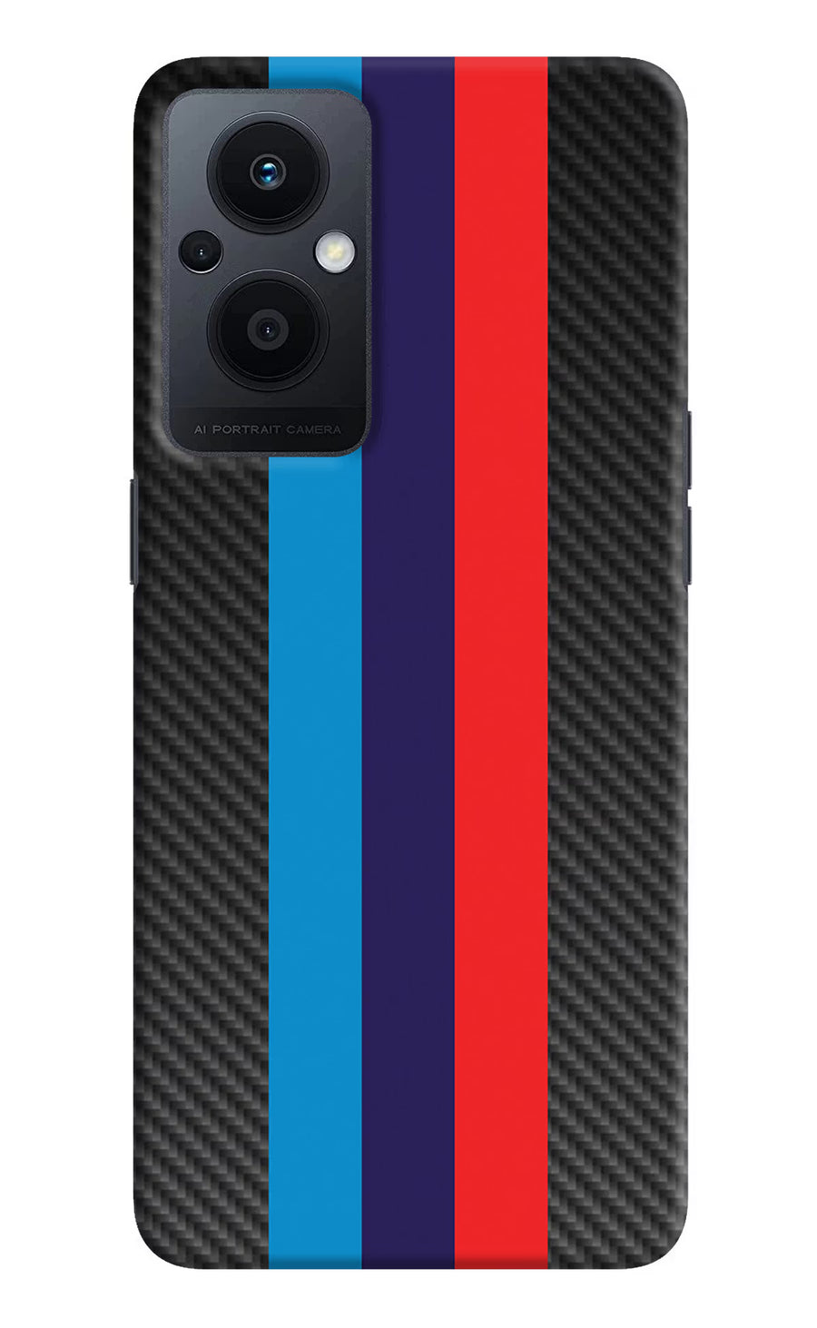 BMW Stripes Pattern Oppo F21 Pro 5G Back Cover, Hard case