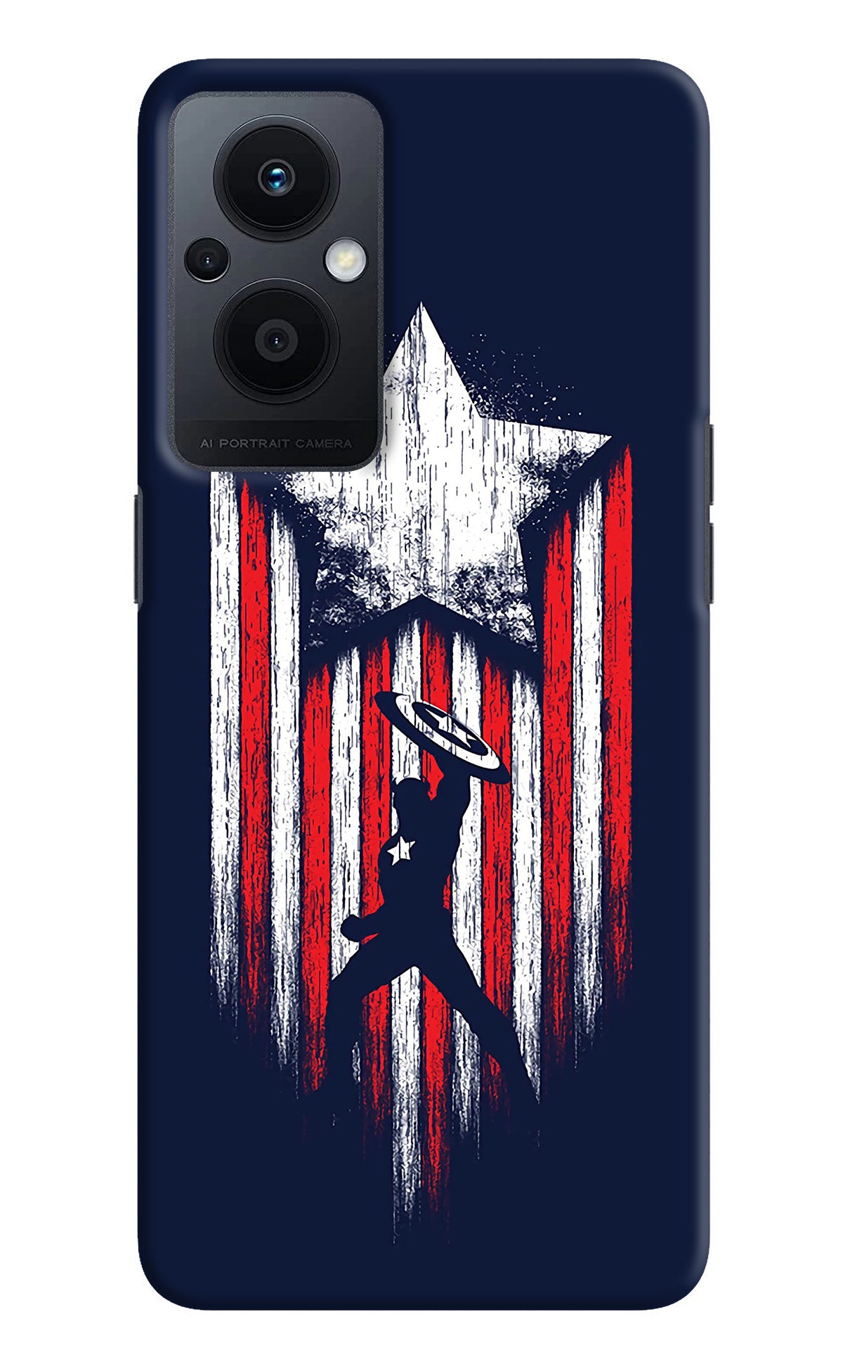 Captain America Marvel Art Oppo F21 Pro 5G Back Cover