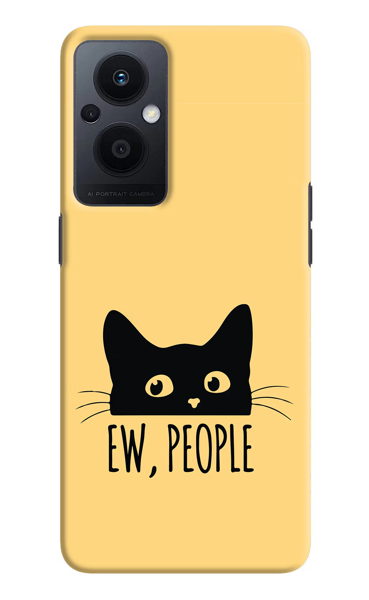 Ew People Catitude Oppo F21 Pro 5G Hard Case Back Cover by Casekaro
