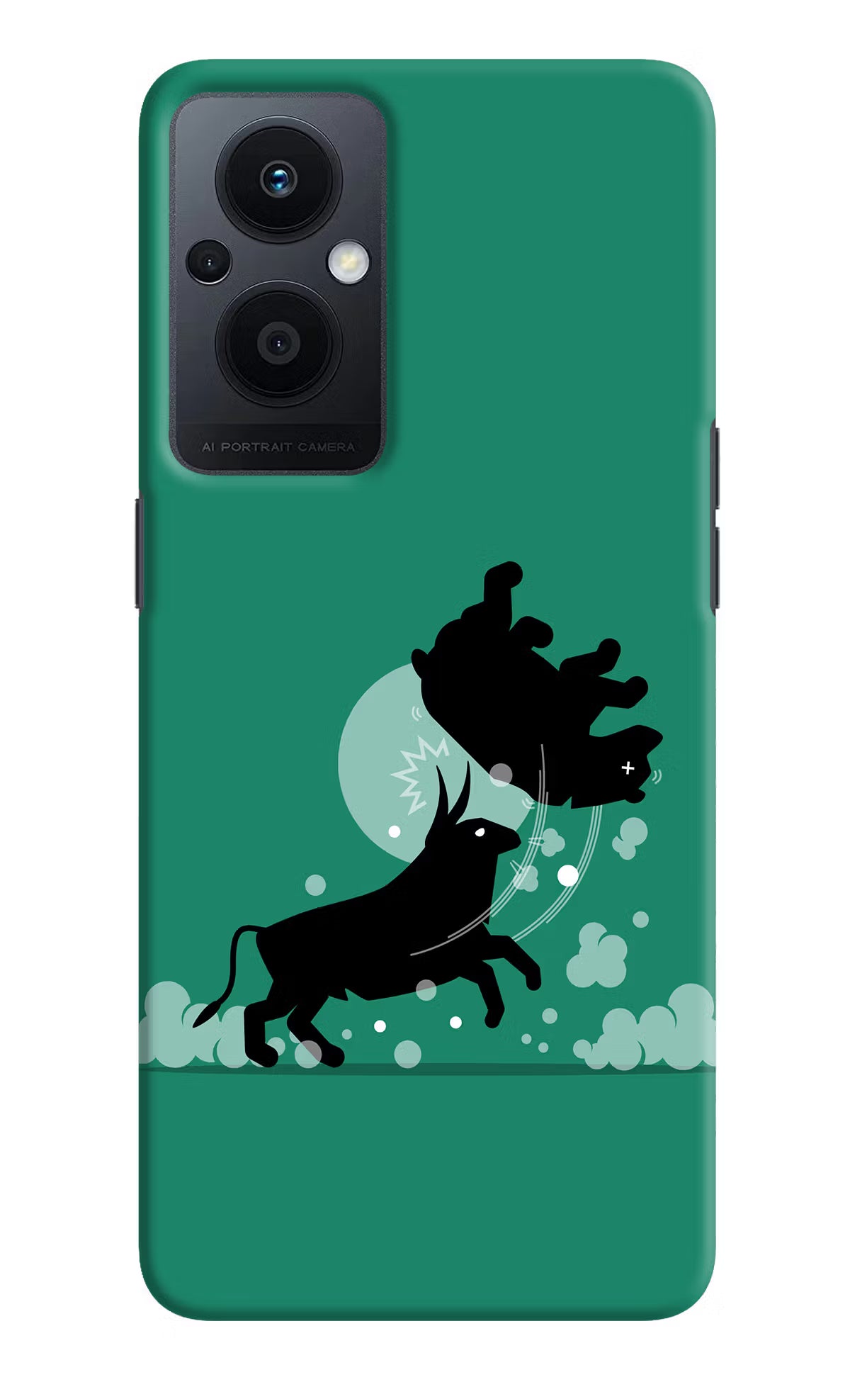 Bull Conqueror Oppo F21 Pro 5G Hard Case Back Cover by Casekaro