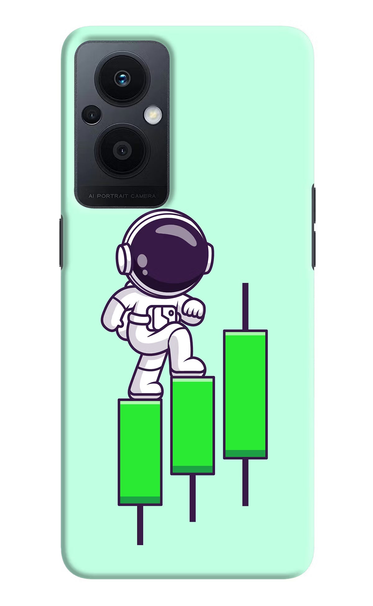 Astronaut Trader Oppo F21 Pro 5G Hard Case Back Cover by Casekaro
