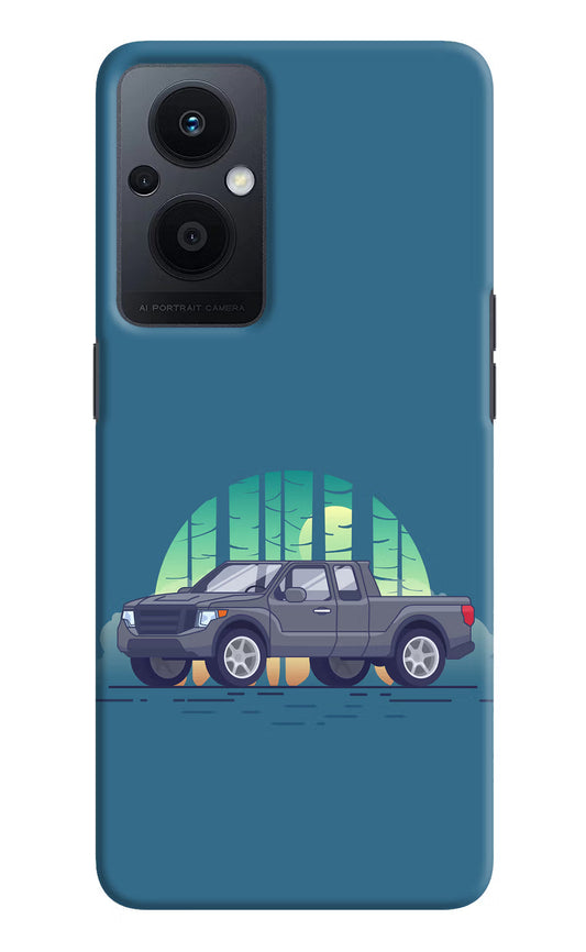 Retro Garage Vibe Oppo F21 Pro 5G Hard Case Back Cover by Casekaro
