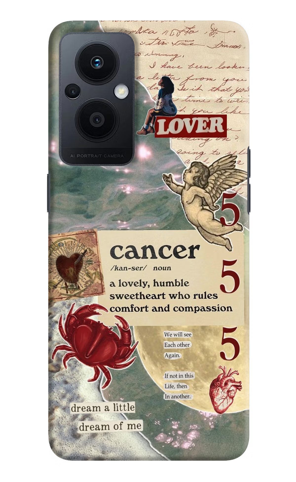 Cancer Zodiac Oppo F21 Pro 5G Hard Case Back Cover by Casekaro