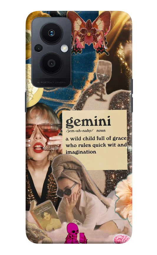 Gemini Zodiac Oppo F21 Pro 5G Hard Case Back Cover by Casekaro