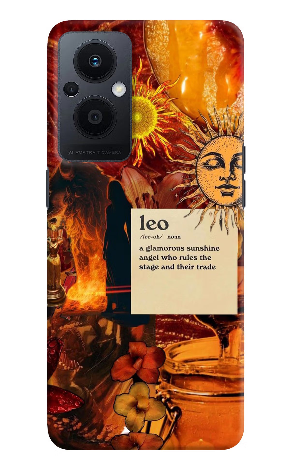 Leo Zodiac Oppo F21 Pro 5G Hard Case Back Cover by Casekaro