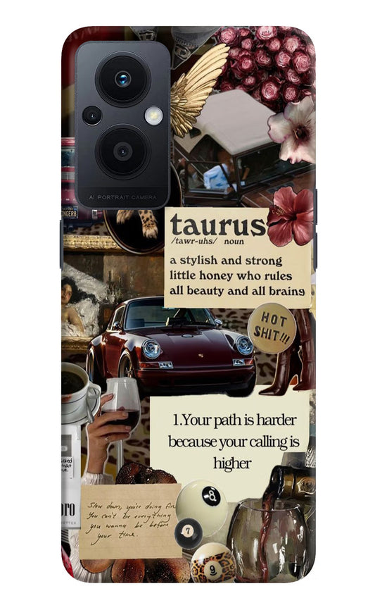 Taurus Zodiac Oppo F21 Pro 5G Hard Case Back Cover by Casekaro