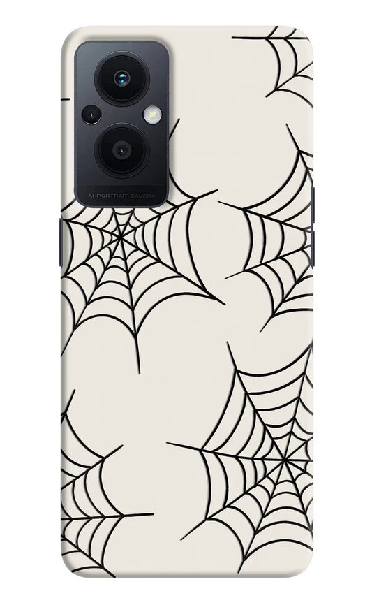 Spider Web Oppo F21 Pro 5G Hard Case Back Cover by Casekaro