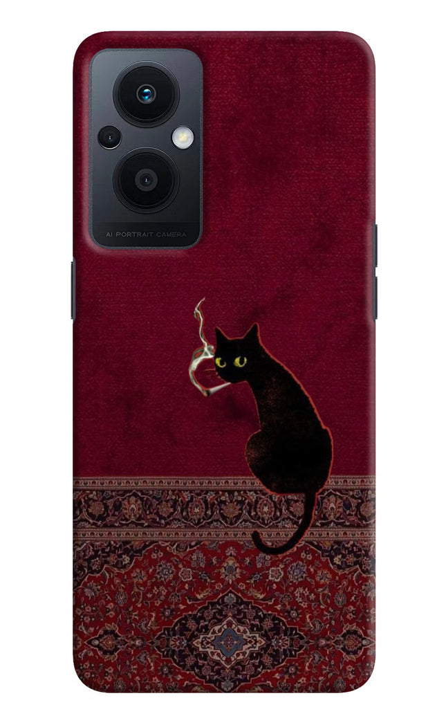 Midnight Cat Oppo F21 Pro 5G Hard Case Back Cover by Casekaro
