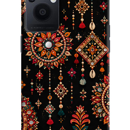 Boho Noir Oppo F21 Pro 5G Hard Case Back Cover by Casekaro