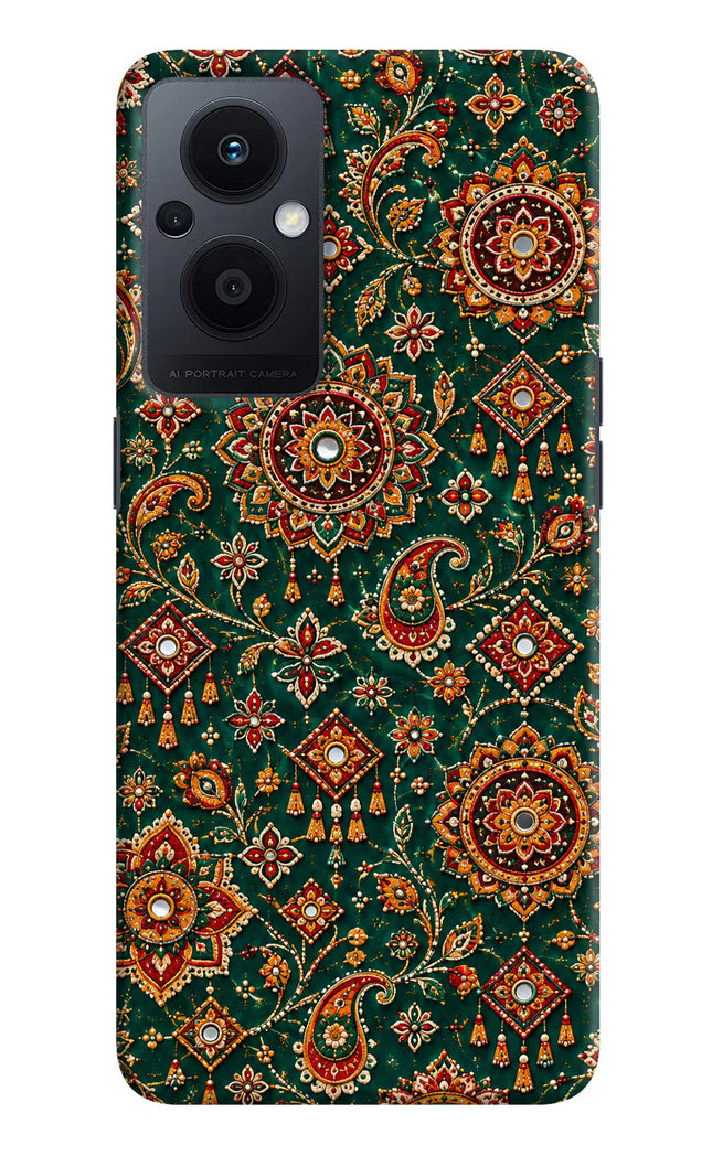 Green Pataka Oppo F21 Pro 5G Hard Case Back Cover by Casekaro