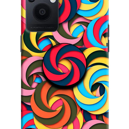 Spiral Pattern Oppo F21 Pro 5G Pop Case by Casekaro