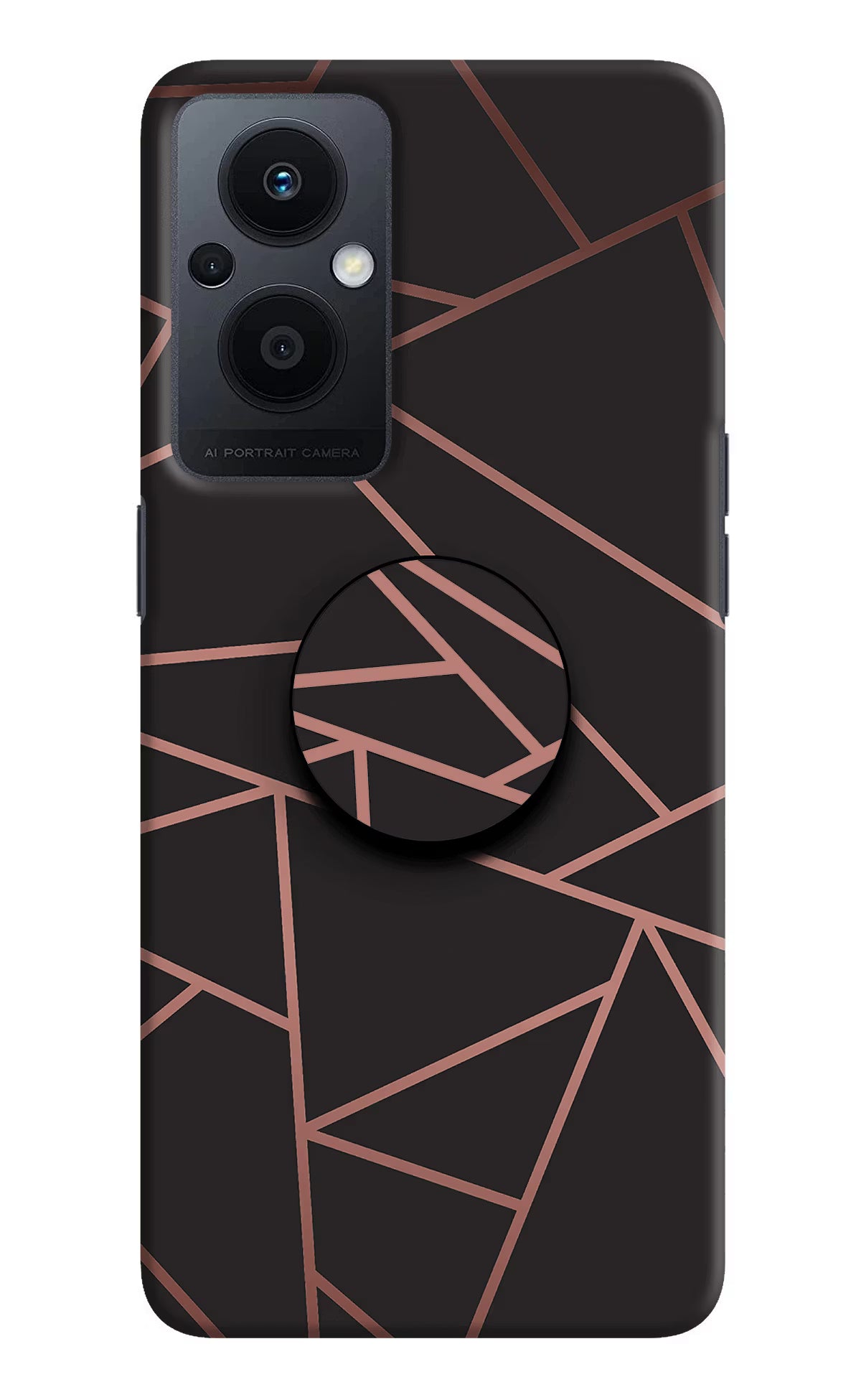 Geometric Pattern Oppo F21 Pro 5G Pop Case by Casekaro