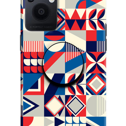 Colorful Pattern Oppo F21 Pro 5G Pop Case by Casekaro