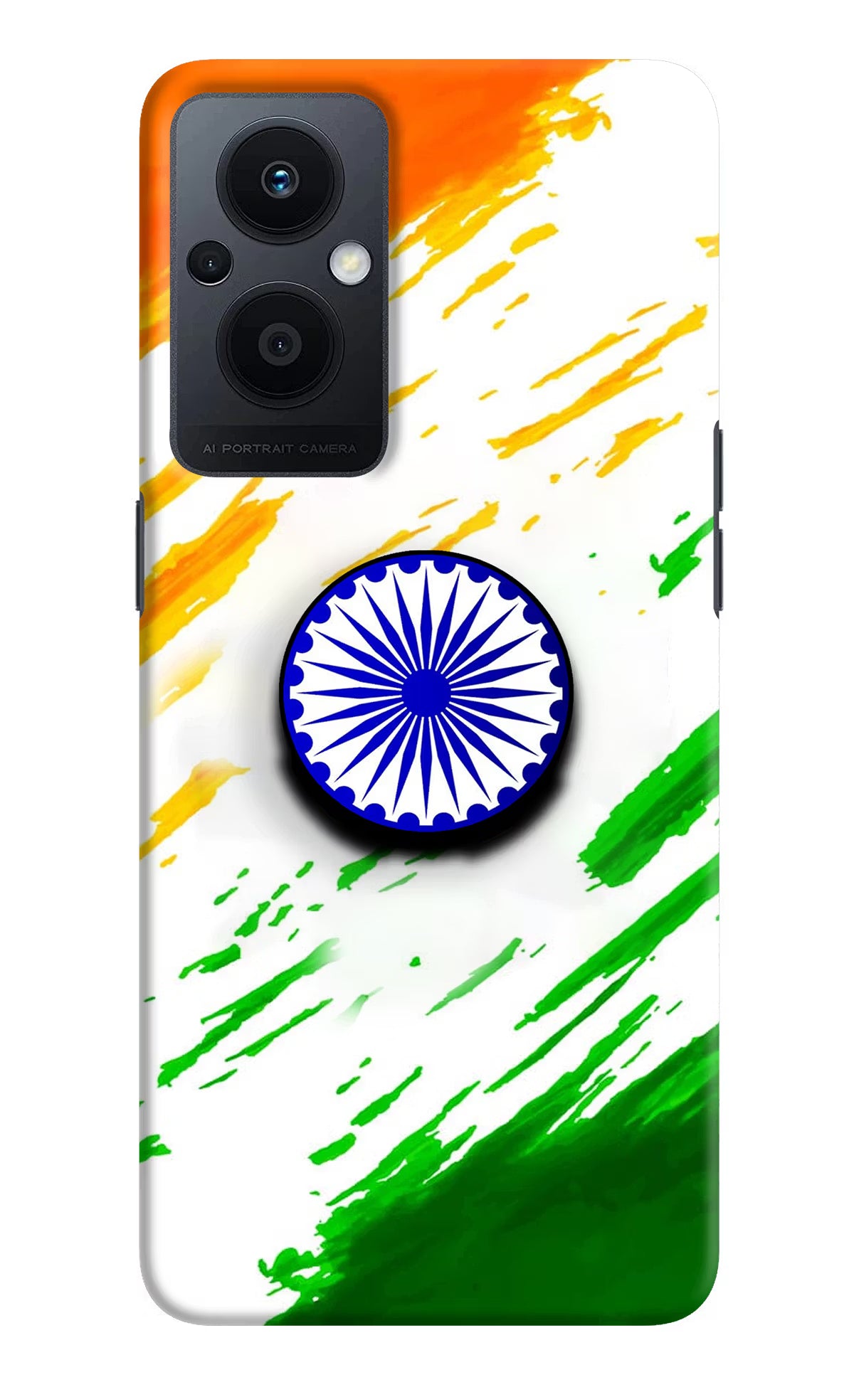 Indian Flag Ashoka Chakra Oppo F21 Pro 5G Pop Case by Casekaro