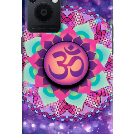 Om Purple Oppo F21 Pro 5G Pop Case by Casekaro