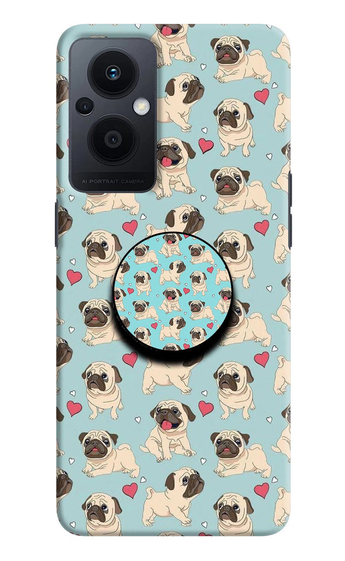 Pug Dog Oppo F21 Pro 5G Pop Case by Casekaro