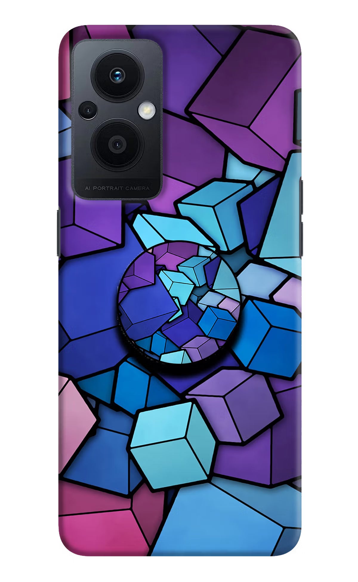 Cubic Abstract Oppo F21 Pro 5G Pop Case by Casekaro
