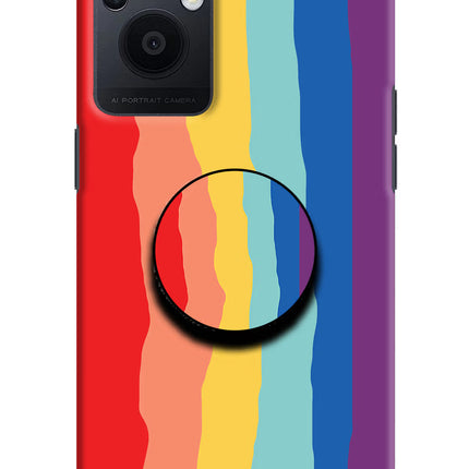 Rainbow Oppo F21 Pro 5G Pop Case by Casekaro